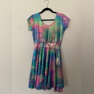 Coquetry Clothing Rainbow Skater Dress